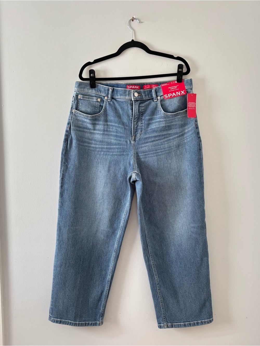 SPANX NWT SPANXshape Authentic 360 High Waist Wide Leg Crop Jeans Stretch